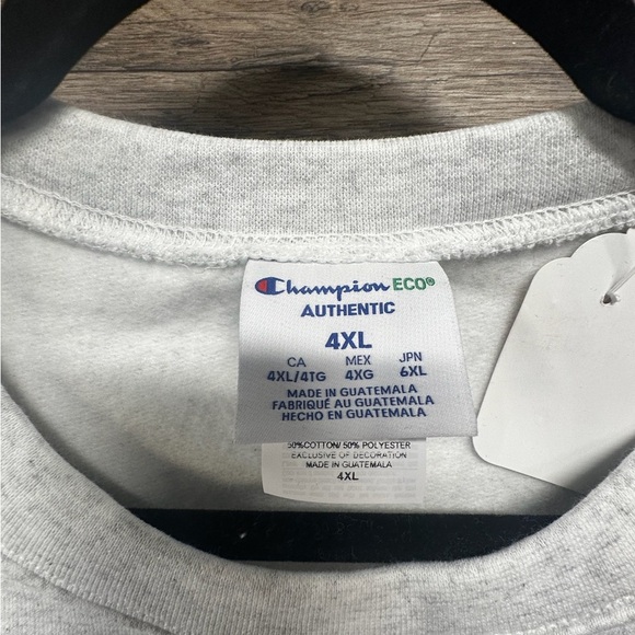 Champion Gray Crewneck Sweatshirt Relaxed Fit - Picture 3 of 6